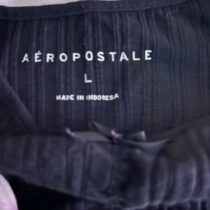 Aeropostale Black and White Textured Tops